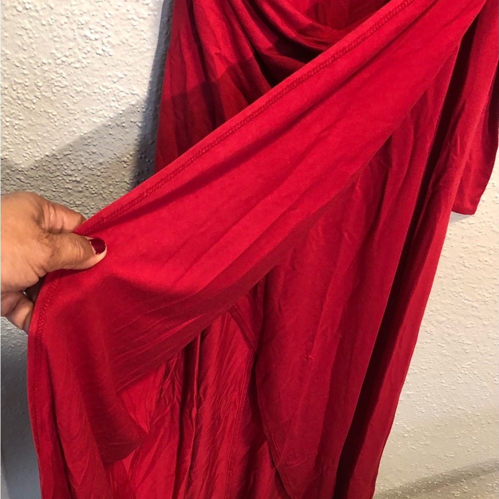 Senllen XL Women Dress N.W.T. Wine Red - Picture 4 of 8